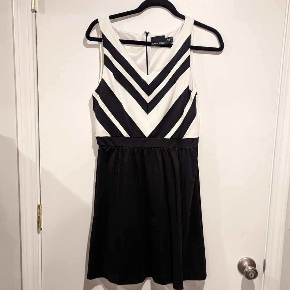 Cynthia Rowley black and white dress